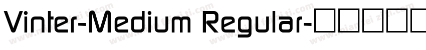 Vinter-Medium Regular字体转换